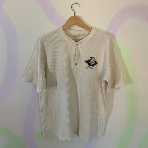 Vintage Men’s Mexico Graphic Waffle Top - Picture 1 of 3